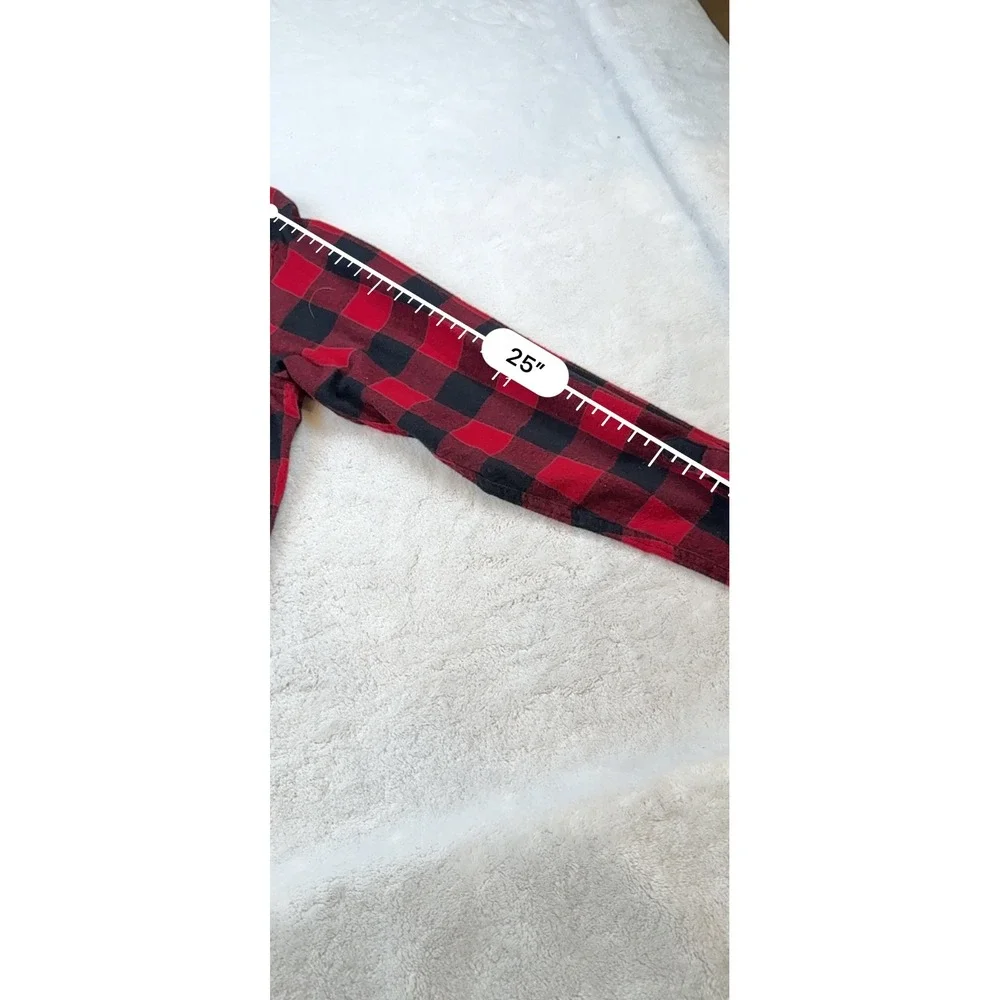 LLBean Mens Red‎ Black Buffalo Plaid Flannel Shirt Traditional Fit Cotton M REG